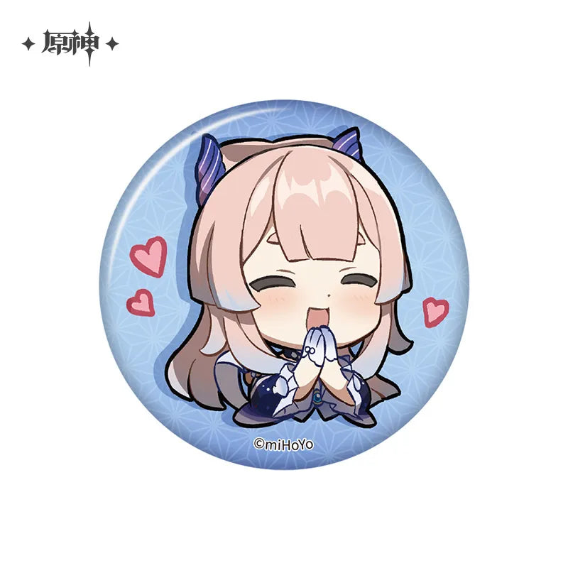 Genshin Impact Inazuma Chibi Emoji Character Badges Ver2