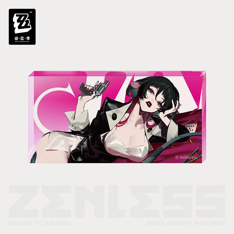 Zenless Zone Zero - Frequencies Visuals Series Jane Doe Badge/Acrylic Block/Laser Ticket Set