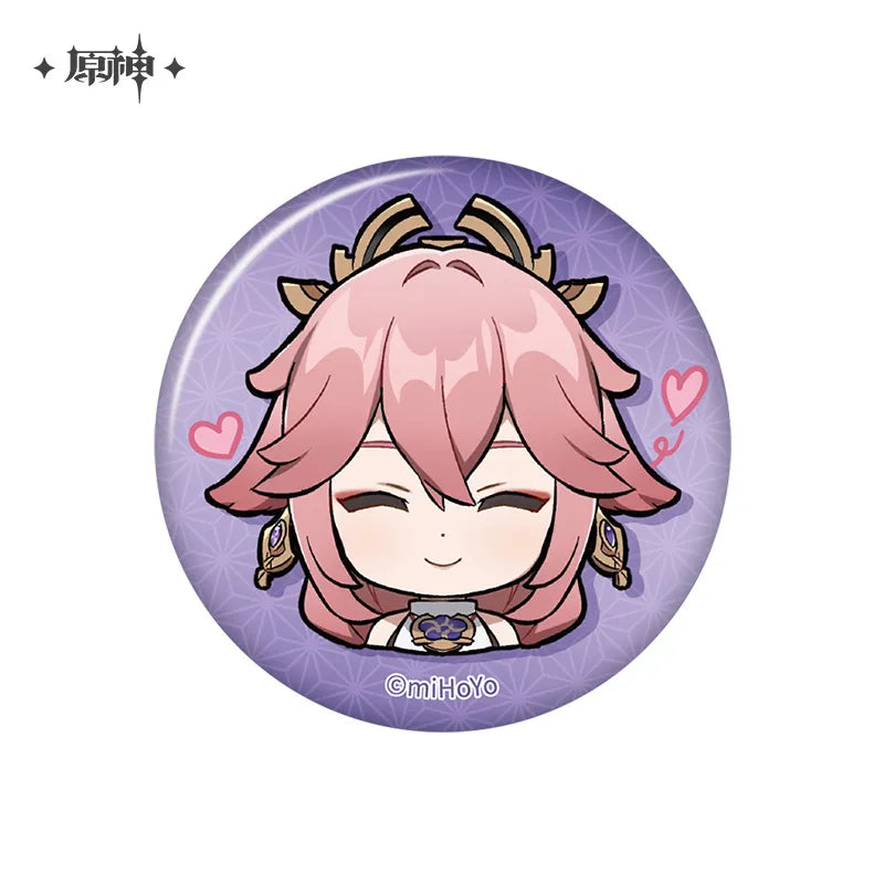 Genshin Impact Inazuma Chibi Emoji Character Badges Ver2