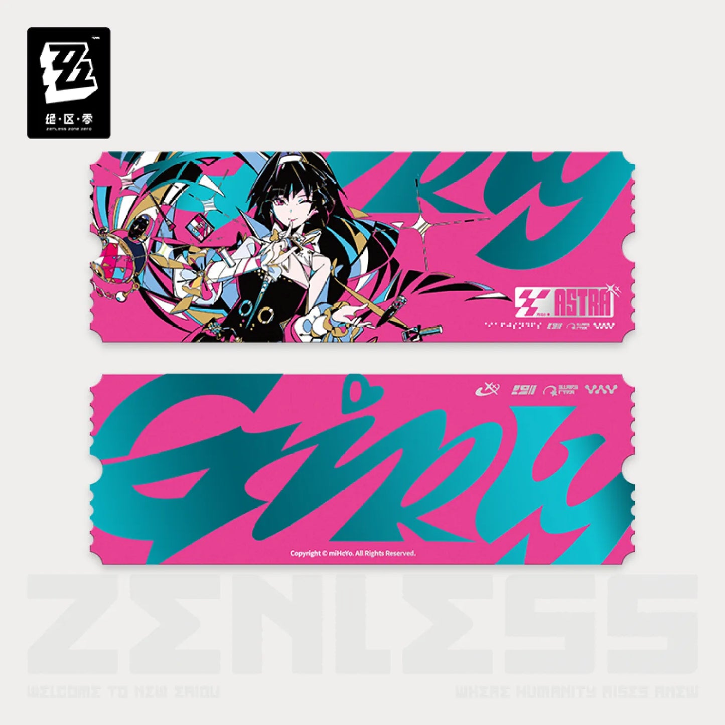 Zenless Zone Zero - Should I Be the Stars of Lyra Series Astra Live Collectible Ticket Set (Including 5 tickets)
