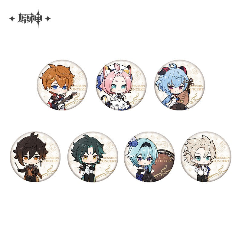 Genshin Concert 2023 Melodies of an Endless Journey Chibi Badges