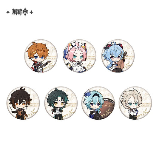 Genshin Concert 2023 Melodies of an Endless Journey Chibi Badges