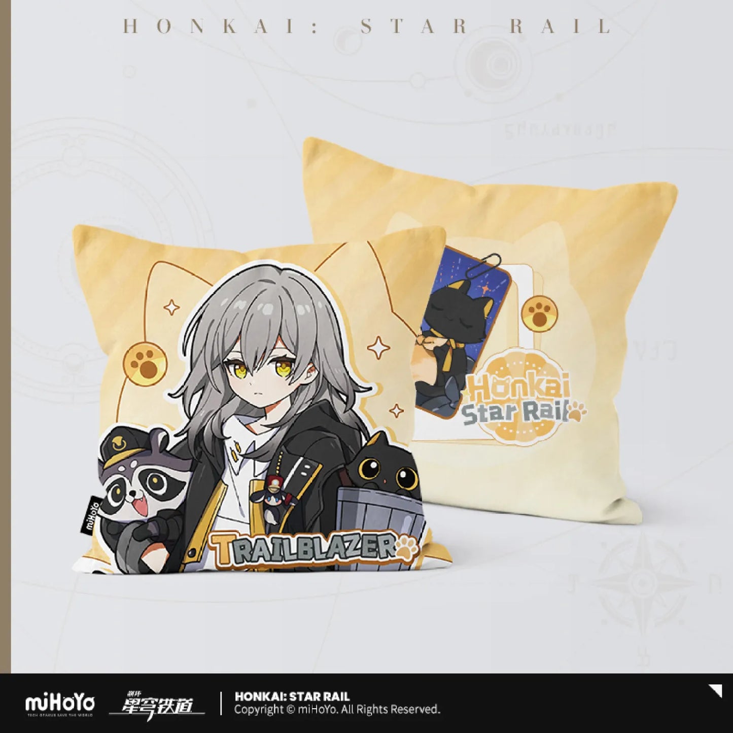 Honkai: Star Rail - Little Cat Series Collection Card Square pillow