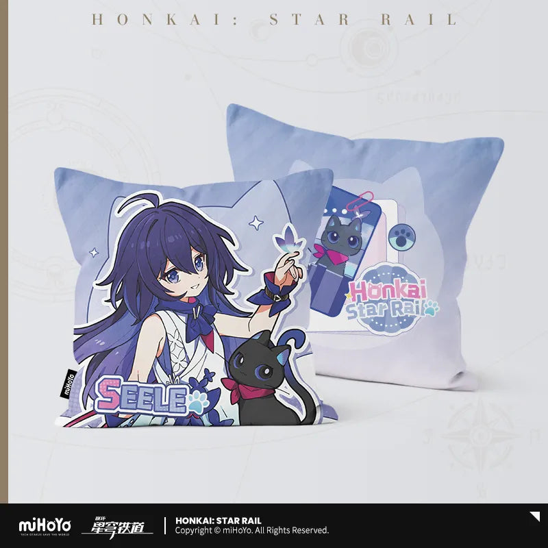 Honkai: Star Rail - Little Cat Series Collection Card Square pillow
