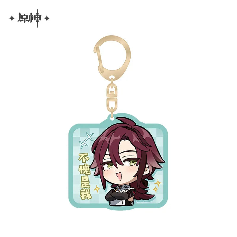 Genshin Impact Inazuma Chibi Character Acrylic Keychain Ver2
