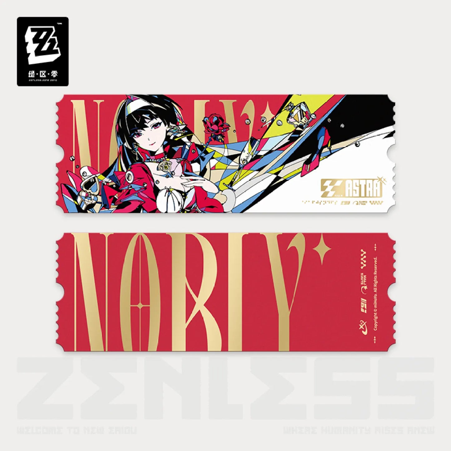 Zenless Zone Zero - Should I Be the Stars of Lyra Series Astra Live Collectible Ticket Set (Including 5 tickets)