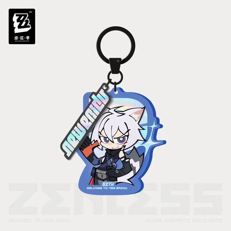 【Pre-Order】Zenless Zone Zero - New Eridu Series Chibi Acrylic Keychain: Criminal Investigation Special Response Team