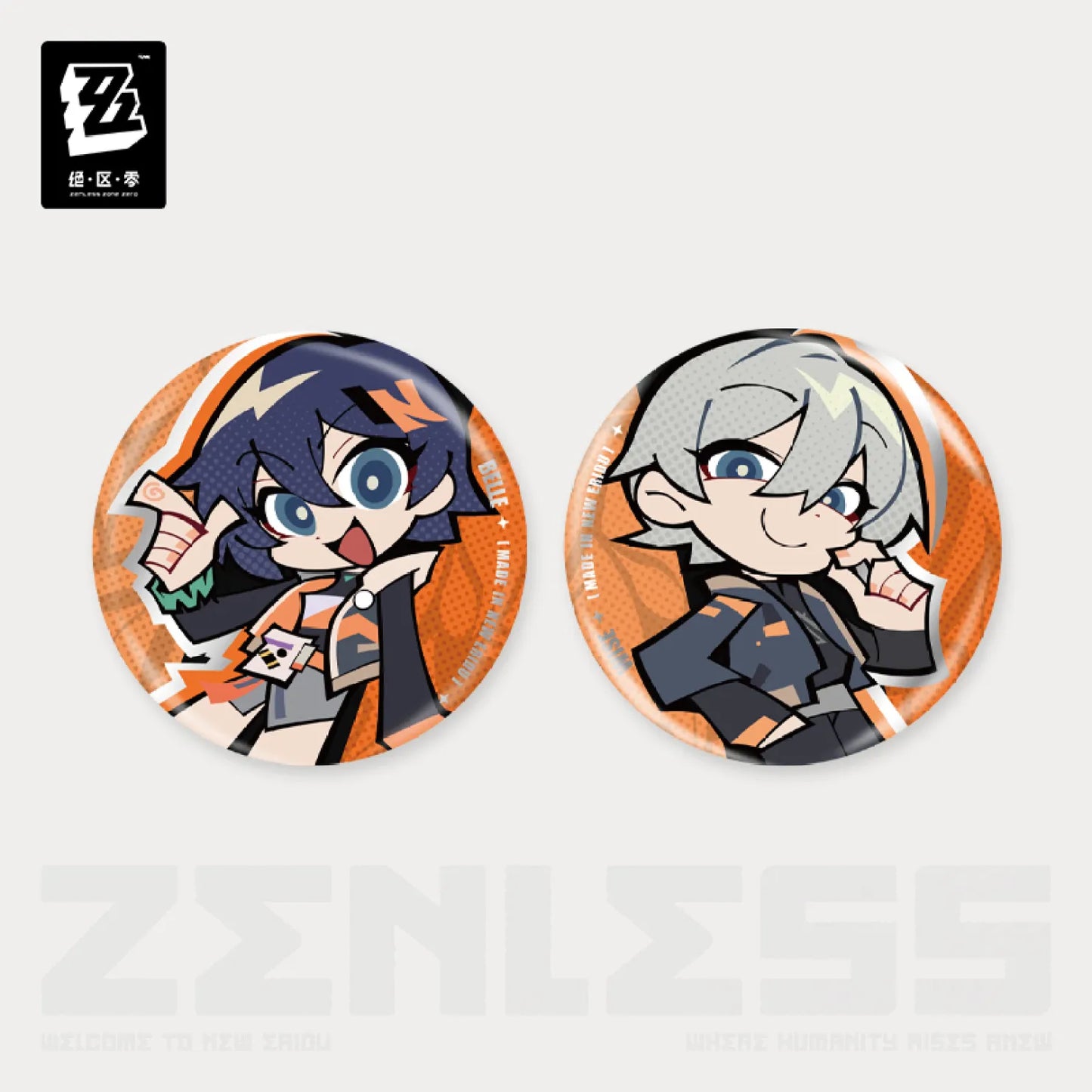 Zenless Zone Zero - New Eridu Series Chibi Badge: Random Play