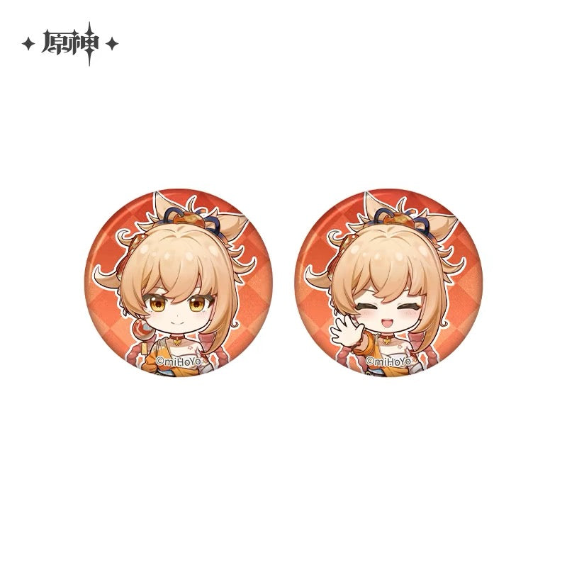 Genshin Impact - The Snapshot of a Jade-Covered Screen Series Mini Badges Set