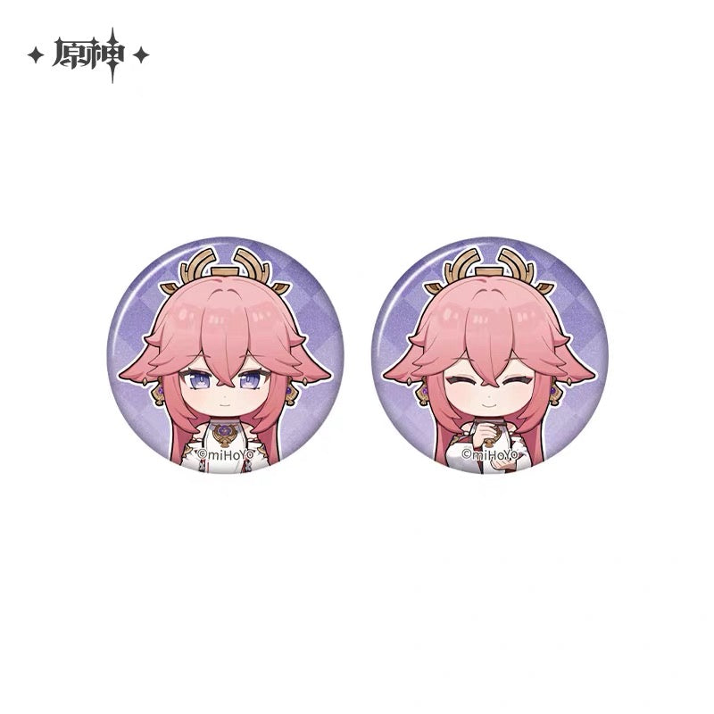 Genshin Impact - The Snapshot of a Jade-Covered Screen Series Mini Badges Set