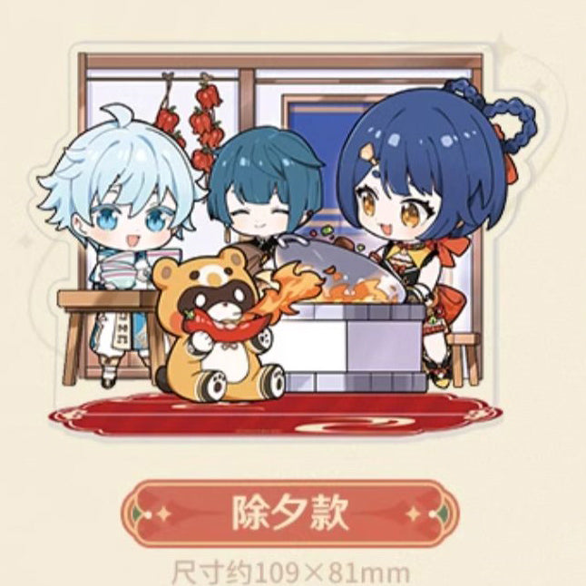 Genshin Impact The Exquisite Night Chimes Character Chibi Acrylic Standees