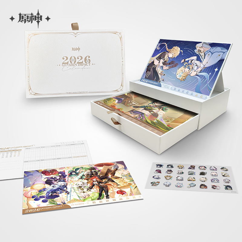 【Pre-Order】Genshin Impact - 2026 Desk Calendar