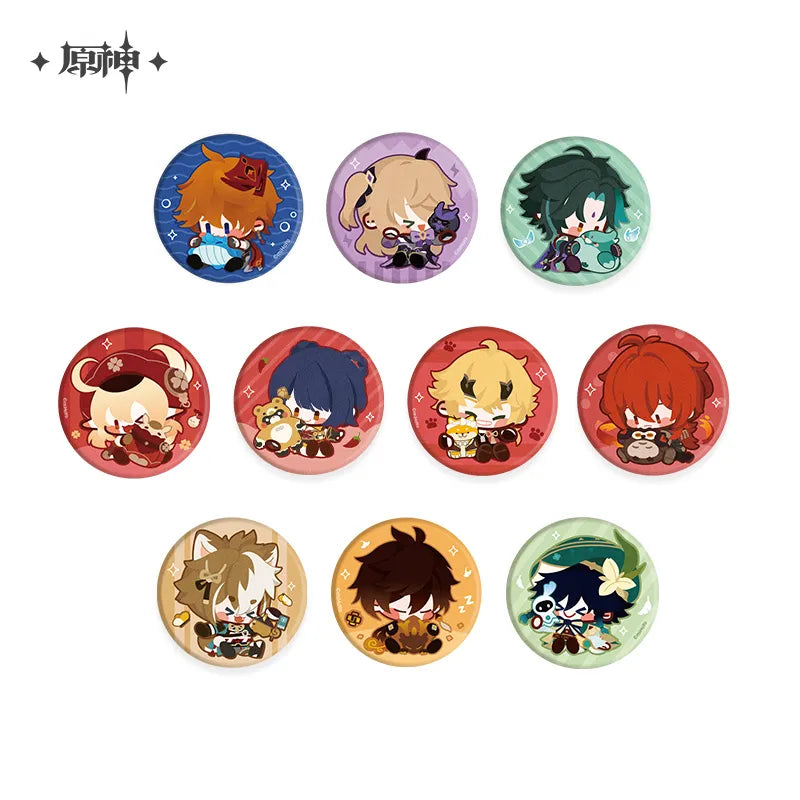 Genshin Impact Fabric Chibi Badge