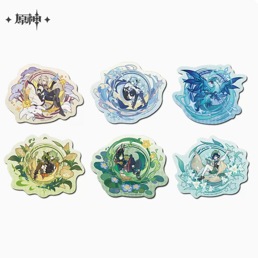 Genshin Impact Windblume's Breath Theme Die-Cut Mouse Pad