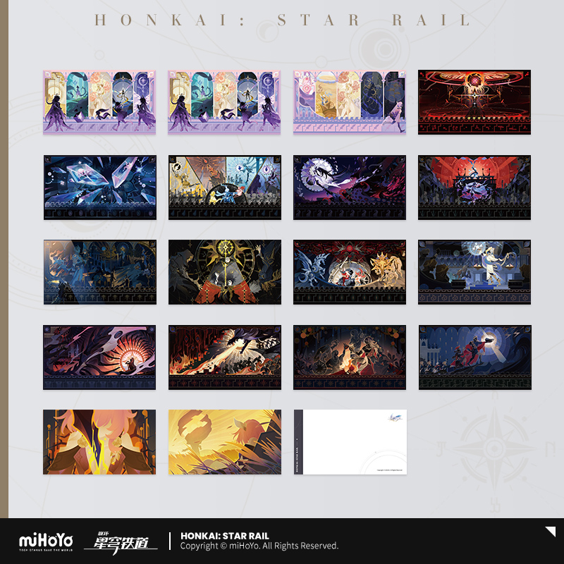 【Pre-Order】Honkai: Star Rail - Manuscript of Era Nova Series postcard set