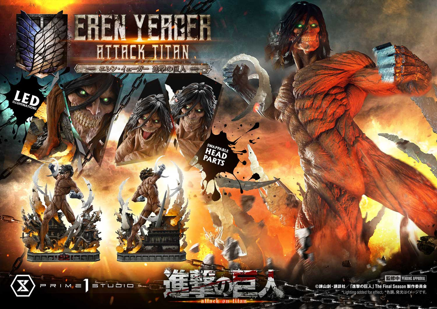 [Pre-order] Attack on Titan - Eren Yeager Ultimate Diorama Masterline Statue