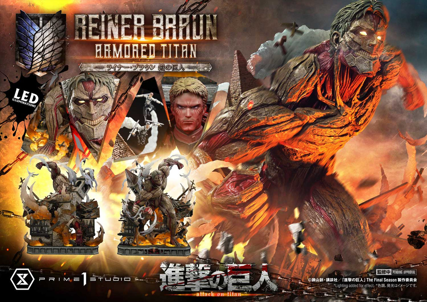 [Pre-order] Attack on Titan - Reiner Braun Armored Titan Ultimate Diorama Masterline Statue