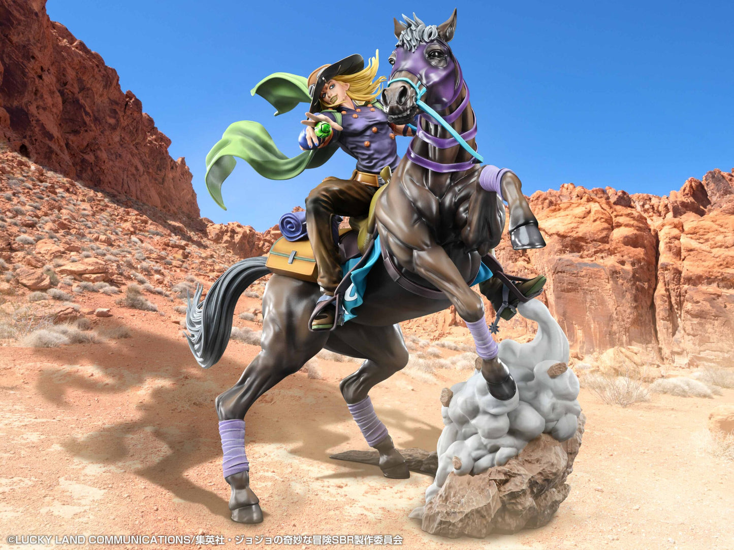 [Pre-order] JoJo's Bizarre Adventure Steel Ball Run - Gyro Zeppeli & Valkyrie Super Figure Art Collection