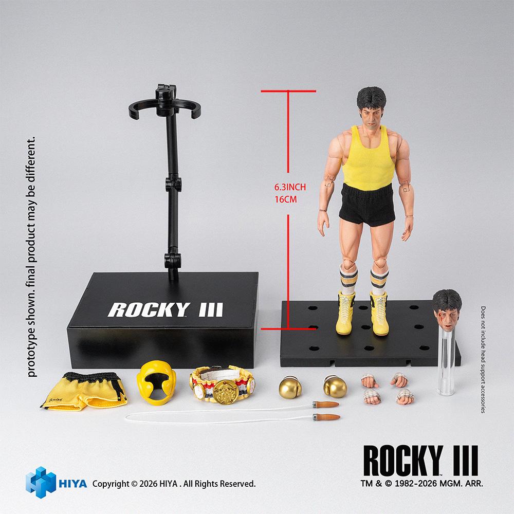 【Pre-order】Rocky III - Rocky Action Figure (HIYA Exquisite Super Series; 1/12 Scale; 6.3 Inch; Boxer Version)