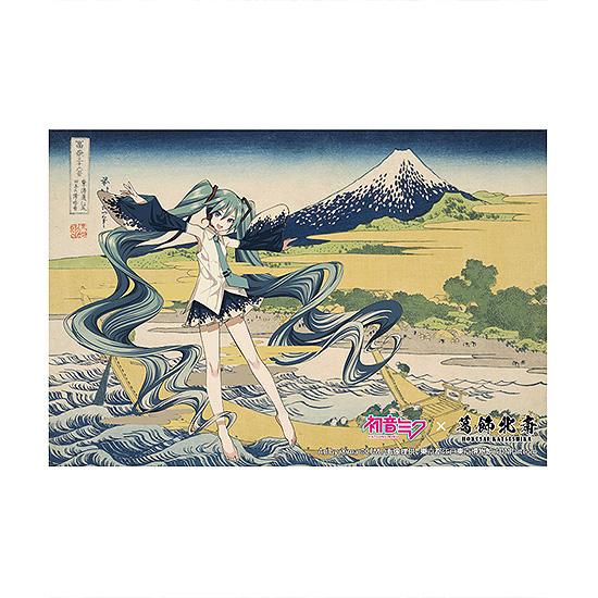【Pre-order】Hokusai Katsushika x Hatsune Miku by iXima - Hatsune Miku Postcard (Ejiri in Suruga Province (Tago Bay), Rerun)