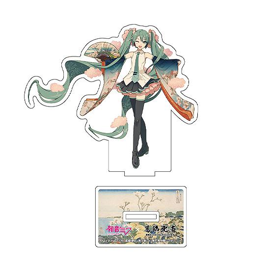 【Pre-order】Hokusai Katsushika x Hatsune Miku - Hatsune Miku Die-Cut Acrylic Stand (by iXima; Mt. Fuji from Gotenyama Hill in Shinagawa on the Tokaido; Rerun)