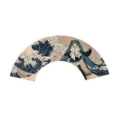 【Pre-order】Hokusai Katsushika x Hatsune Miku iXima - Hatsune Miku Hand Fan (The Great Wave off Kanagawa, Rerun)
