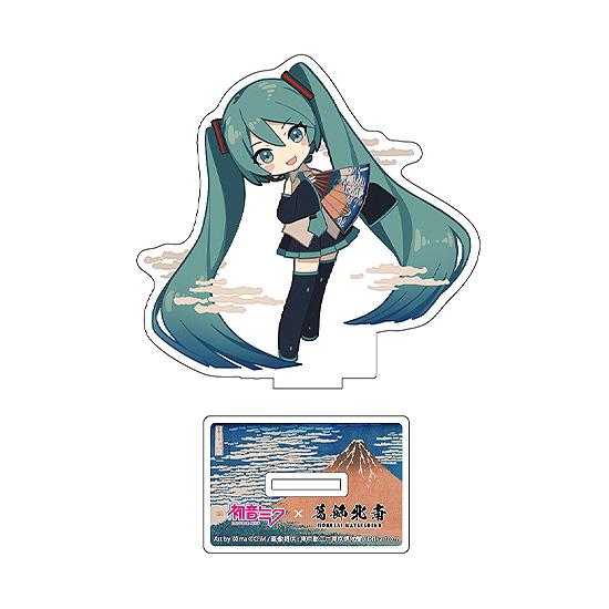 【Pre-order】Hokusai Katsushika x Hatsune Miku iXima - Hatsune Miku Die-Cut Acrylic Stand (Fine Wind, Clear Morning (Mini Character Ver.) (Rerun))