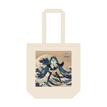 【Pre-order】Hokusai Katsushika x Hatsune Miku iXima - Hatsune Miku Tote Bag (The Great Wave off Kanagawa; Rerun)