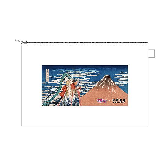 【Pre-order】Hokusai Katsushika x Hatsune Miku - Hatsune Miku Pouch (by iXima; Fine Wind, Clear Morning; Rerun)