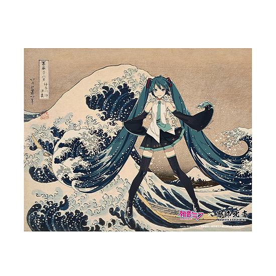 【Pre-order】Hokusai Katsushika x Hatsune Miku by iXima - Hatsune Miku Canvas Art (The Great Wave off Kanagawa, Rerun)