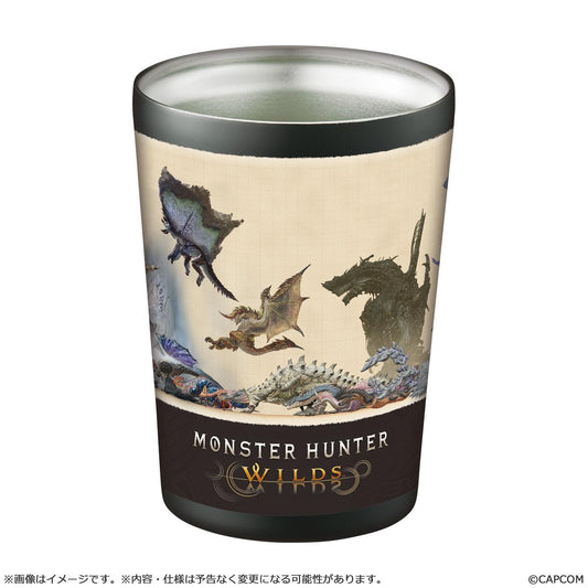 【Pre-order】Monster Hunter Wilds -  Stainless steel tumbler (Monster Size Comparison)
