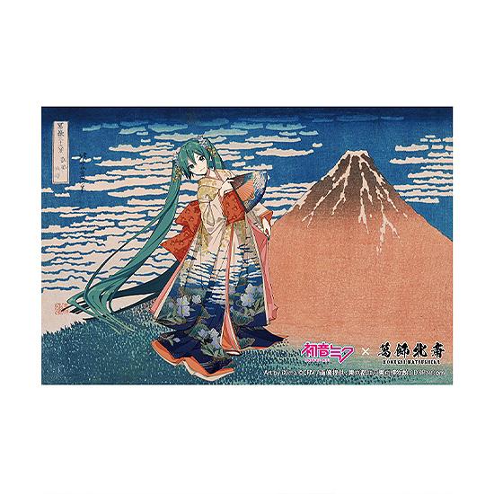 【Pre-order】Hokusai Katsushika x Hatsune Miku - Hatsune Miku Postcard (by iXima; Fine Wind, Clear Morning; Rerun)