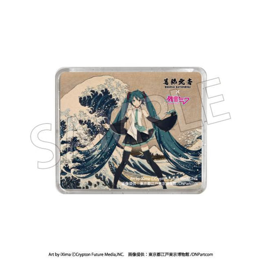 【Pre-order】Hokusai Katsushika x Hatsune Miku - Hatsune Miku 3D Magnet (Thirty-six Views of Mount Fuji The Great Wave off Kanagawa, Rerun)