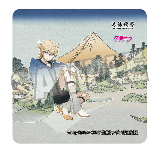 【Pre-order】Hokusai Katsushika x Hatsune Miku - Kagamine Len Sticker (Rella, Reflection in Lake at Misaka in Kai Province)