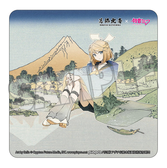 【Pre-order】Hokusai Katsushika x Hatsune Miku - Kagamine Rin Car Magnet (by Rella; Reflection in Lake at Misaka in Kai Province)