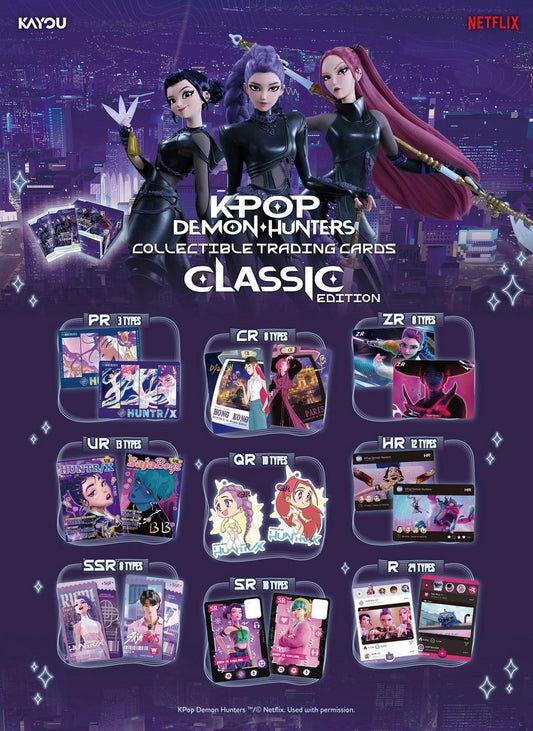 【Pre-order】KPop Demon Hunters -  collectible trading cards (Blind Box; KPOP demon hunter; classic edition 01)