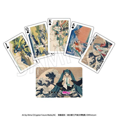 【Pre-order】Hokusai Katsushika x Hatsune Miku - Hatsune Miku Playing Cards (Rerun)