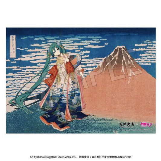 【Pre-order】Hokusai Katsushika x Hatsune Miku - Hatsune Miku Acrylic Panel (Serial Numbered, Thirty-six Views of Mount Fuji Fine Wind, Clear Morning, Made-to-Order, Rerun, A3)