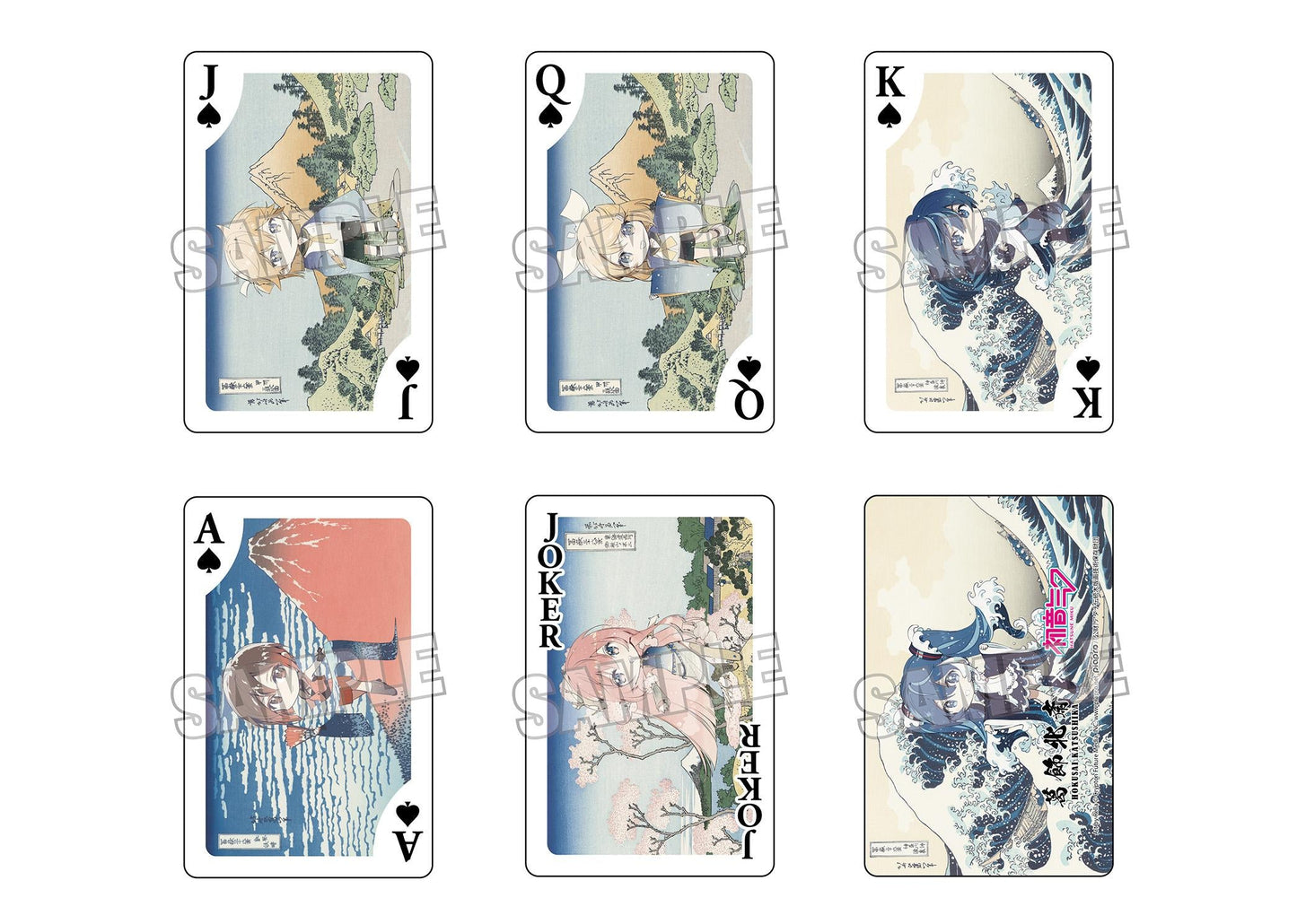 【Pre-order】Hokusai Katsushika x Hatsune Miku -  Playing Cards (by Rella, Mini Character Ver.)