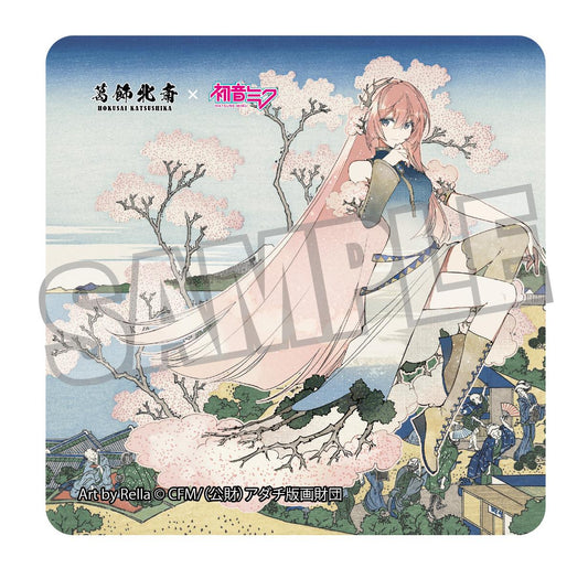 【Pre-order】Hokusai Katsushika x Hatsune Miku - Megurine Luka Sticker (Rella; Mt. Fuji from Gotenyama Hill in Shinagawa on the Tokaido)