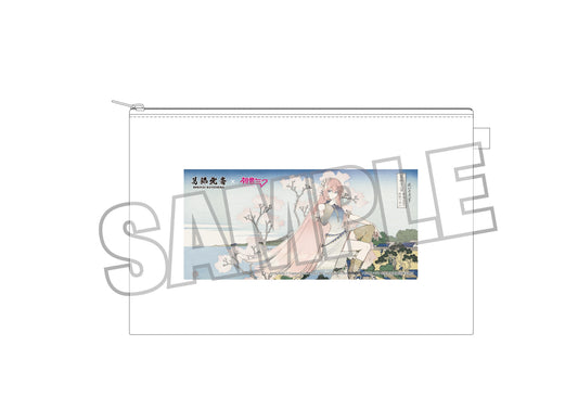 【Pre-order】Hokusai Katsushika x Hatsune Miku - Megurine Luka Pouch (by Rella; Mt. Fuji from Gotenyama Hill in Shinagawa on the Tokaido)