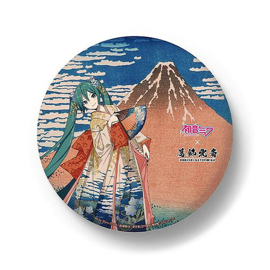 【Pre-order】Hokusai Katsushika x Hatsune Miku iXima - Hatsune Miku Big Can Badge (Fine Wind, Clear Morning; Rerun)