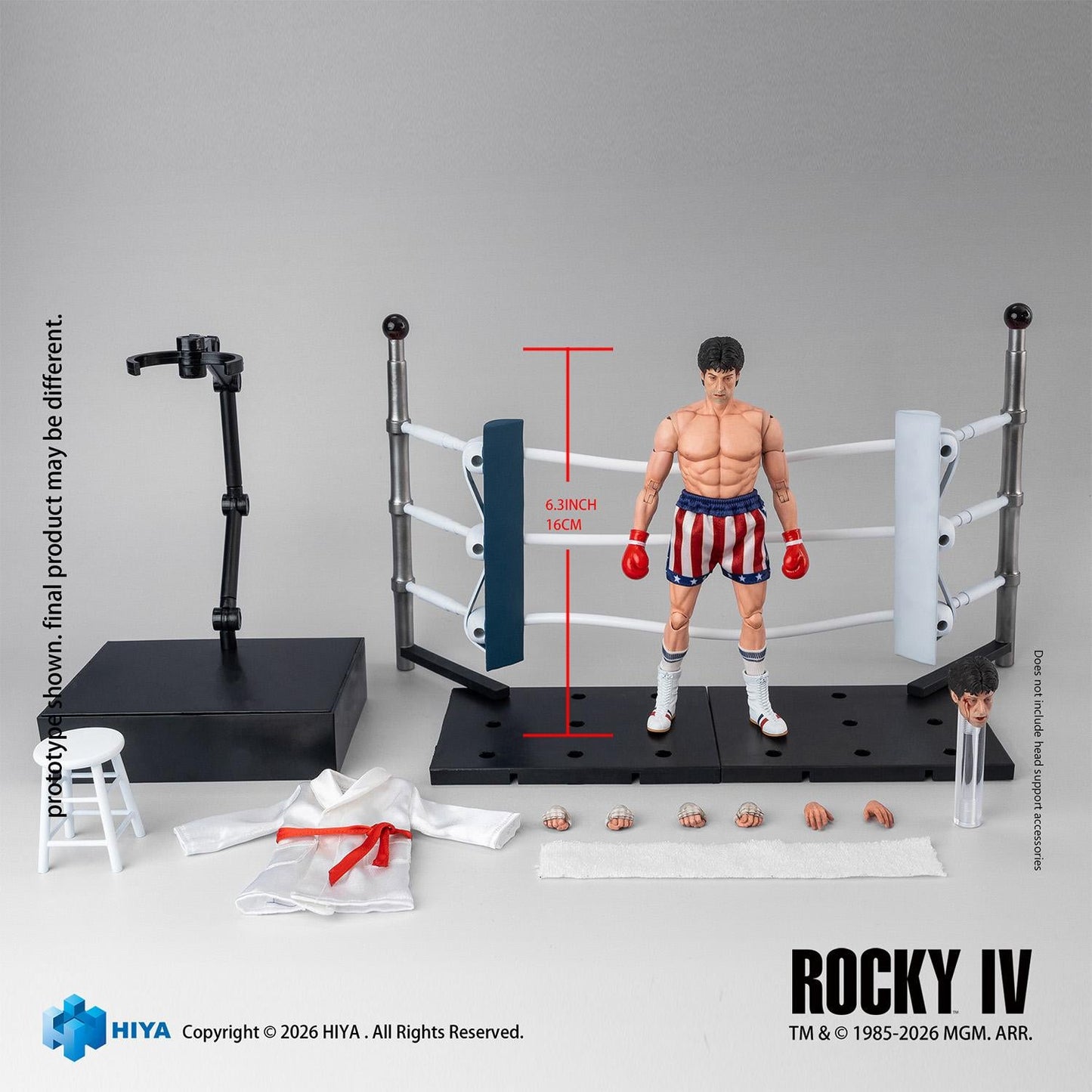 【Pre-order】Rocky IV - Rocky Action Figure (HIYA Exquisite Super Series; 1/12 Scale; 6.3 Inch; Boxer Version)