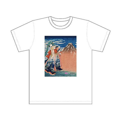 【Pre-order】Hokusai Katsushika x Hatsune Miku by iXima - Hatsune Miku T-shirt (Fine Wind, Clear Morning, Rerun)