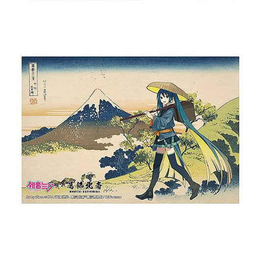 【Pre-order】Hokusai Katsushika x Hatsune Miku - Hatsune Miku Postcard (by iXima, Inume Pass in Kai Province, Rerun)