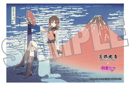 【Pre-order】Hokusai Katsushika x Hatsune Miku - MEIKO Postcard (by Rella; Fine Wind, Clear Morning)