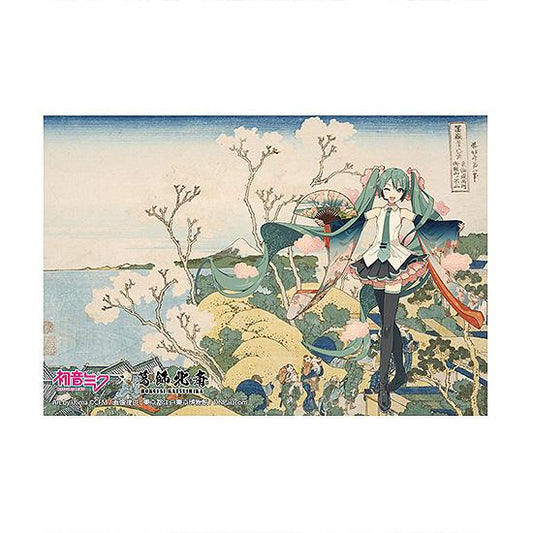 【Pre-order】Hokusai Katsushika x Hatsune Miku - Hatsune Miku Postcard (by iXima; Mt. Fuji from Gotenyama Hill in Shinagawa on the Tokaido; Rerun)