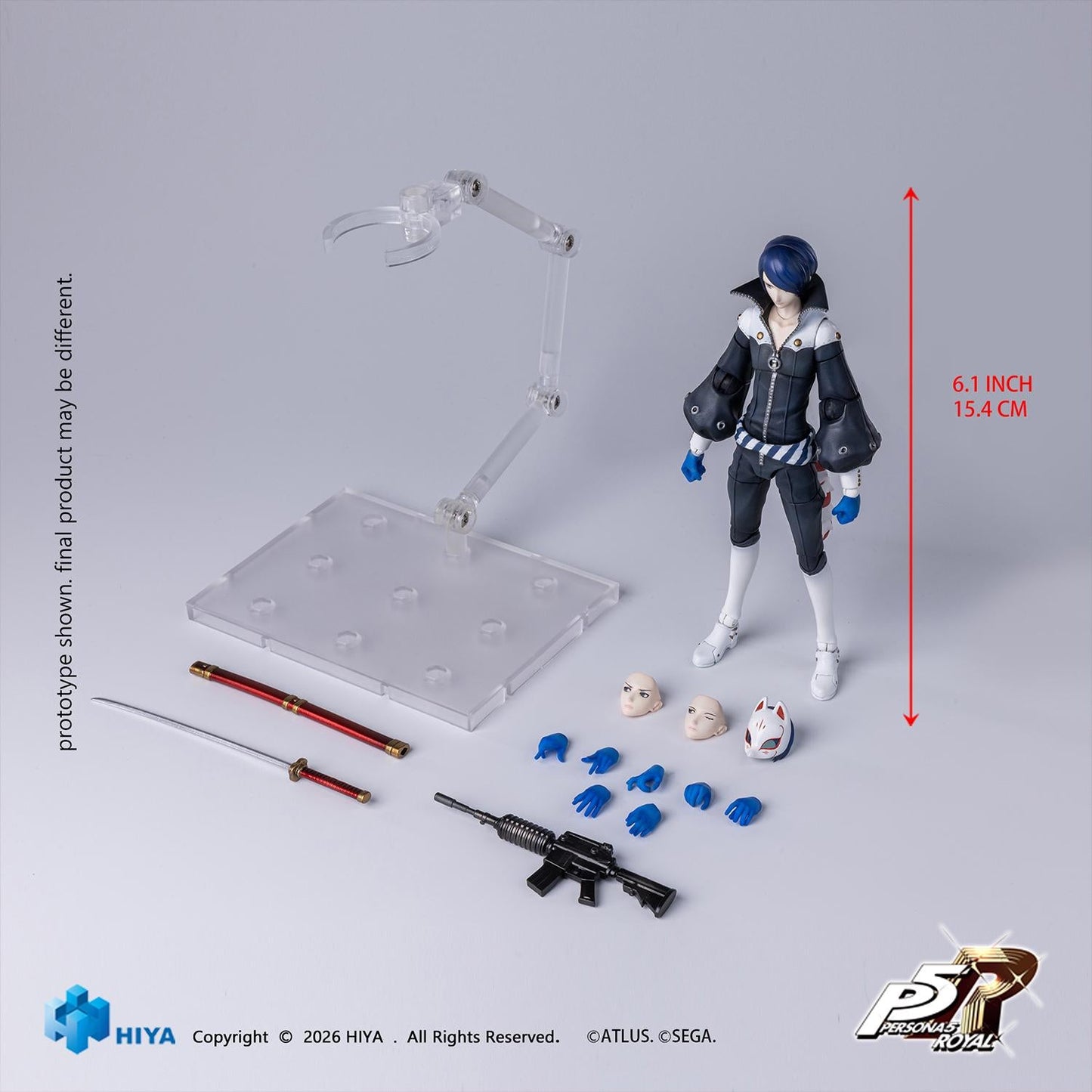 【Pre-order】HIYA Exquisite Basic Series 1/12 Scale 6.1 Inch Persona 5 Royal Fox Action Figure