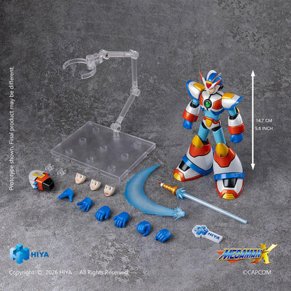 【Pre-order】Mega Man X - X Action Figure (HIYA Exquisite Basic Series None Scale 5.8 Inch Max Armor)