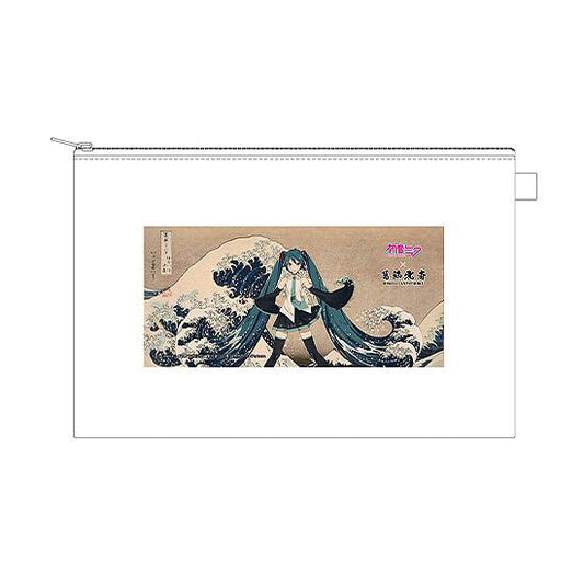 【Pre-order】Hokusai Katsushika x Hatsune Miku - Hatsune Miku Pouch (by iXima; The Great Wave off Kanagawa; Rerun)